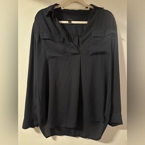 Ann Taylor Midnight Blue Blouse